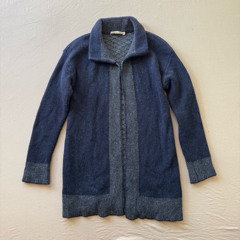 Chiaramente Italian Wool Blend Cardigan Tunic